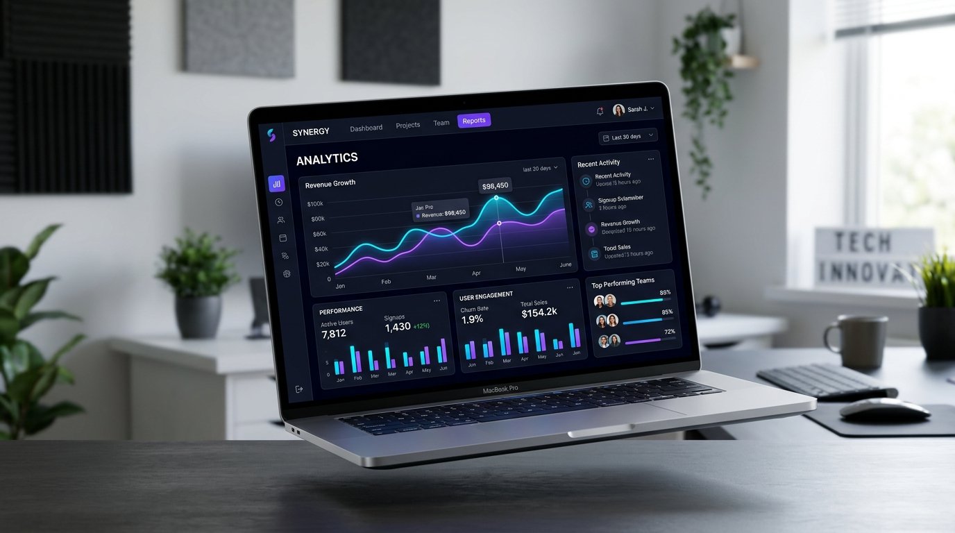 Apex Ventures SaaS Website Mockup
